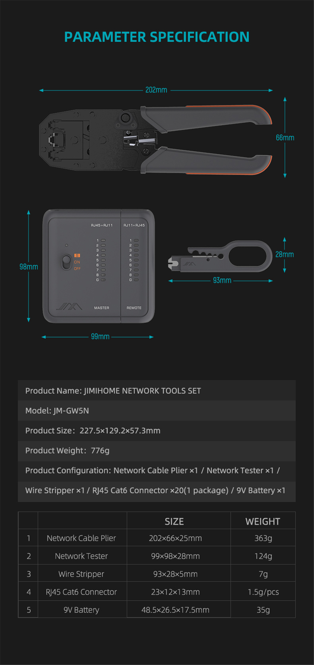 JIMI-GTW5N-Network-Cable-Pliers-5-In-1-Rj45-Crimp-Tool-Pass-Through-Modular-CAT6-Lan-Tester-Set-1954203-12
