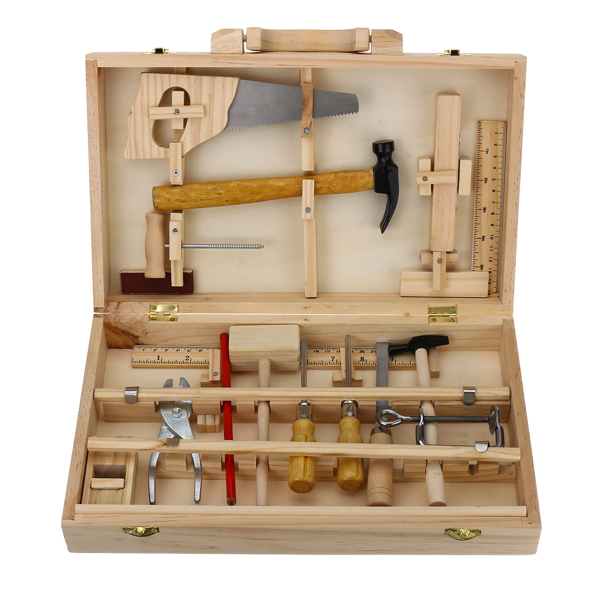 Kid-Wooden-Storage-Toy-Tool-Set-ToolBox-DIY-Educational-Bench-Learning-Role-Play-1253694-1