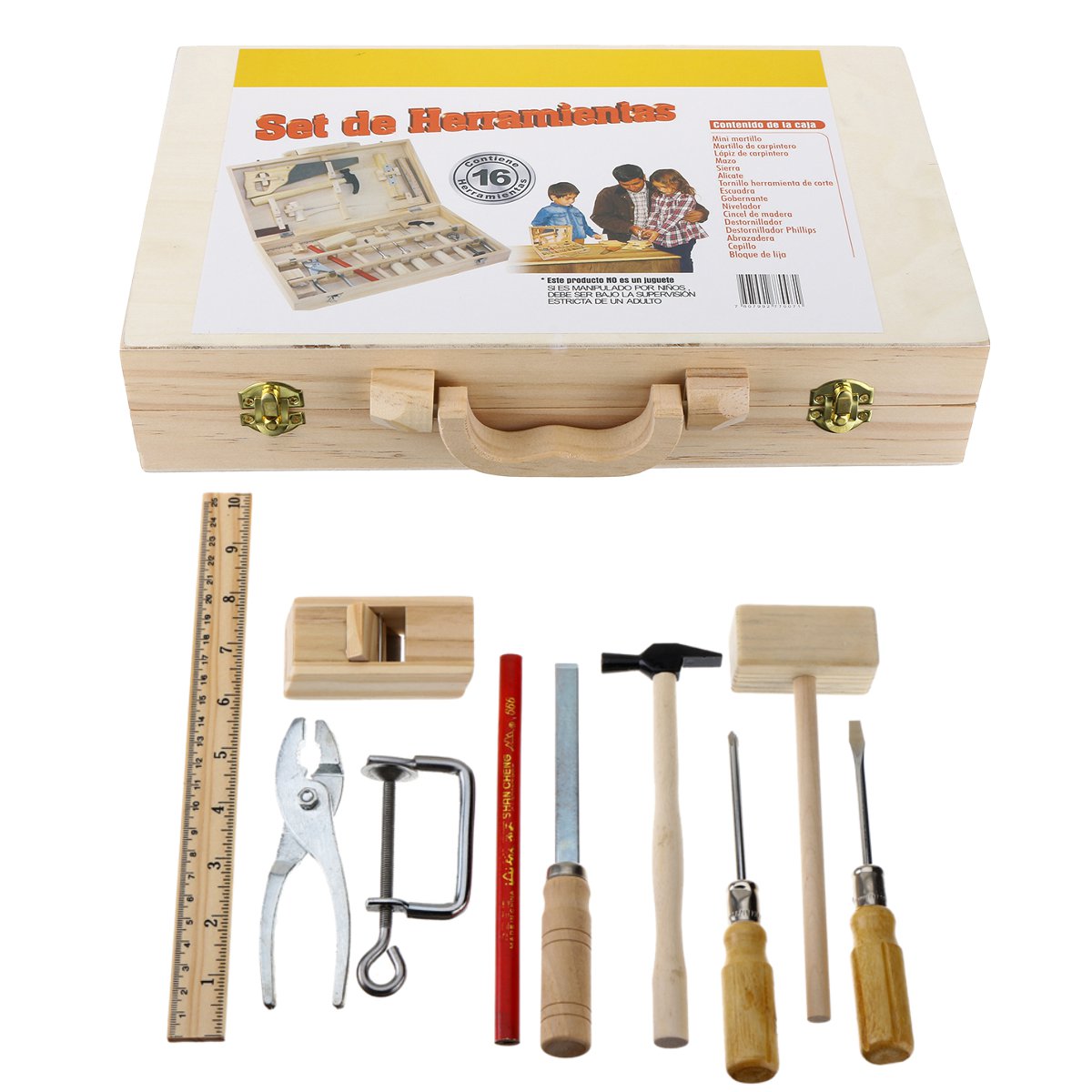 Kid-Wooden-Storage-Toy-Tool-Set-ToolBox-DIY-Educational-Bench-Learning-Role-Play-1253694-2