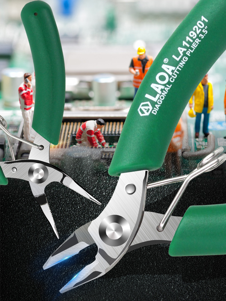 LAOA-Mini-Electronic-Scissors-Stainless-Steel-Long-Nose-Pliers-Diagonal-Pliers-Wire-Cutters-1767852-1