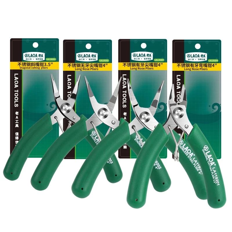 LAOA-Mini-Electronic-Scissors-Stainless-Steel-Long-Nose-Pliers-Diagonal-Pliers-Wire-Cutters-1767852-13