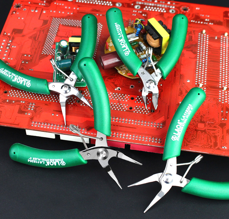 LAOA-Mini-Electronic-Scissors-Stainless-Steel-Long-Nose-Pliers-Diagonal-Pliers-Wire-Cutters-1767852-3