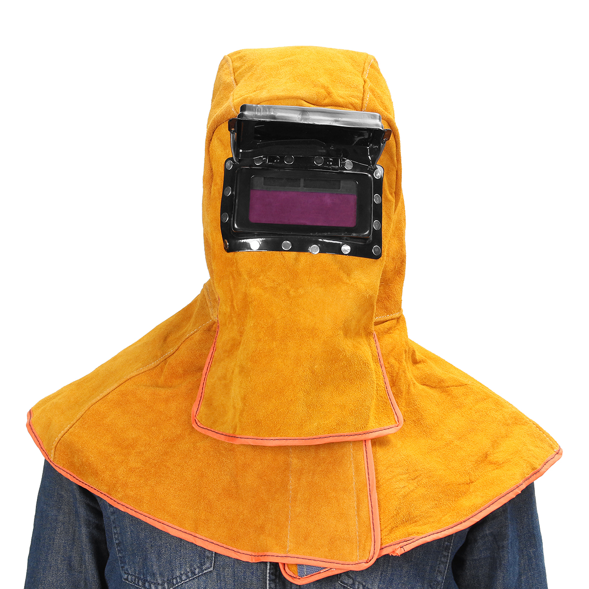 Leather-Solar-Auto-Darkening-Filter-Lens-Protect-Welding-Neck-Mask-Helmet-1339964-3