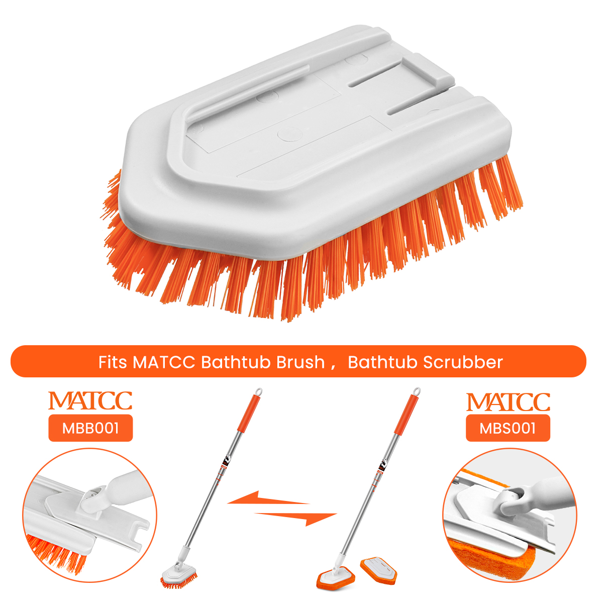 MATCC-Scrubs-Tub-and-Tile-Brush-Refill-Replacement-Scrubber-Head-Stiff-Bristles-Grout-Brush-for-Clea-1878159-9