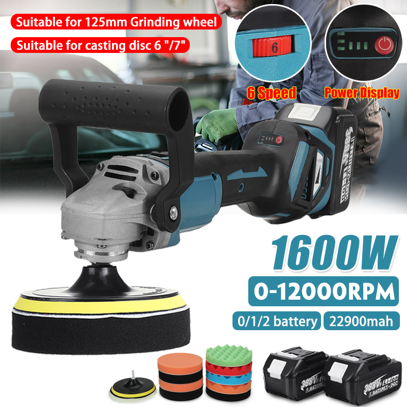 MUSTOOL-388VF-1600W-6-Gears-Controllable-Speed-Polishing-Machine-Suitable-for-Automotive-Woodworking-1940743-9
