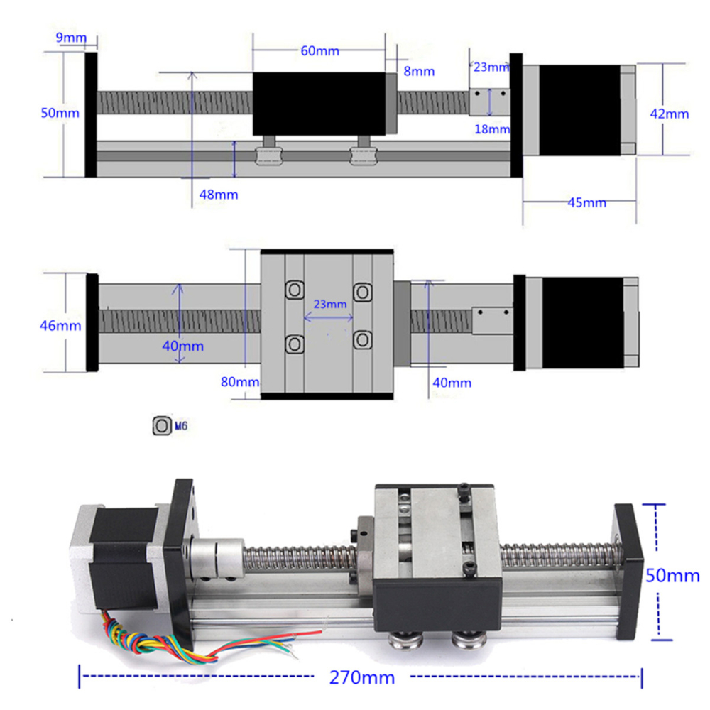 Machifit-100-500mm-Stroke-Linear-Actuator-CNC-Linear-Motion-Lead-Screw-Slide-Stage-with-Stepper-Moto-1804534-5