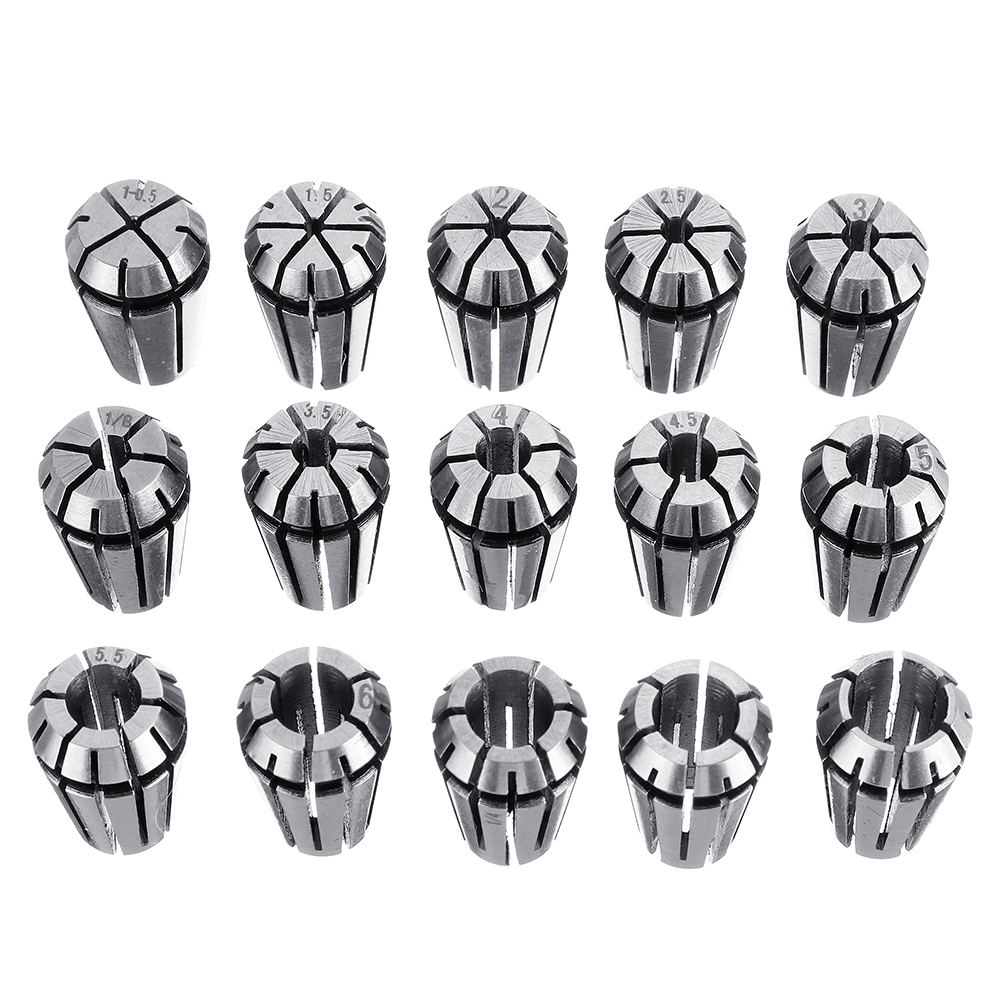 Machifit-15pcs-ER11-1mm-to-7mm-Spring-Collet-Set--Collet-Chuck-for-CNC-Milling-Lathe-Tools-1066578-1