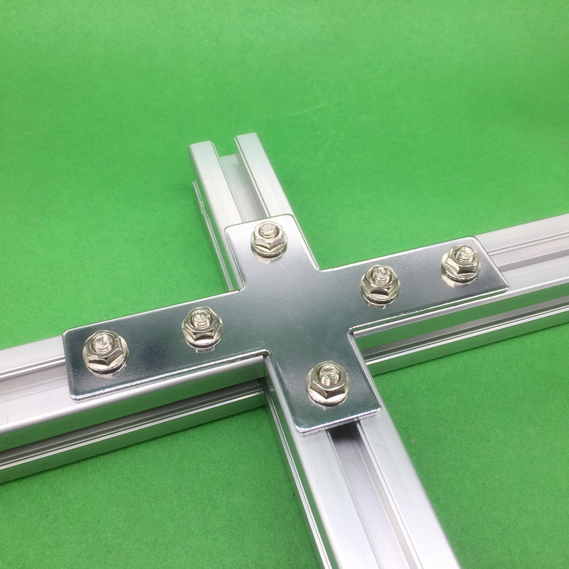 Machifit-202030304040-Industrial-Aluminum-Extrusions-Cross-Connector-Carbon-Steel-Nickel-Plating-1496667-10