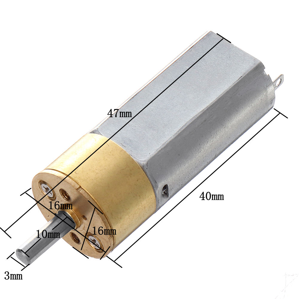 Machifit-DC-12V-30-800rpm-16GA050-Reduction-Gear-Motor-For-Smart-Door-Locks-Meters-Security-Cameras-1721213-2