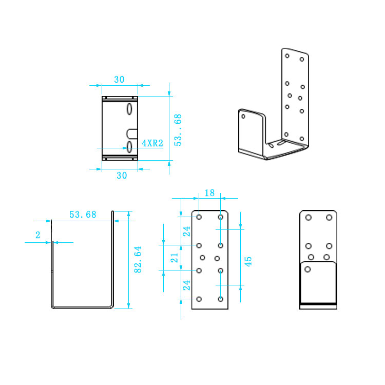 Machifit-I3-U-Type-Aluminum-Block-Sheet-Bracket-for-Linear-Rail-Block-CNC-Parts-1598078-9