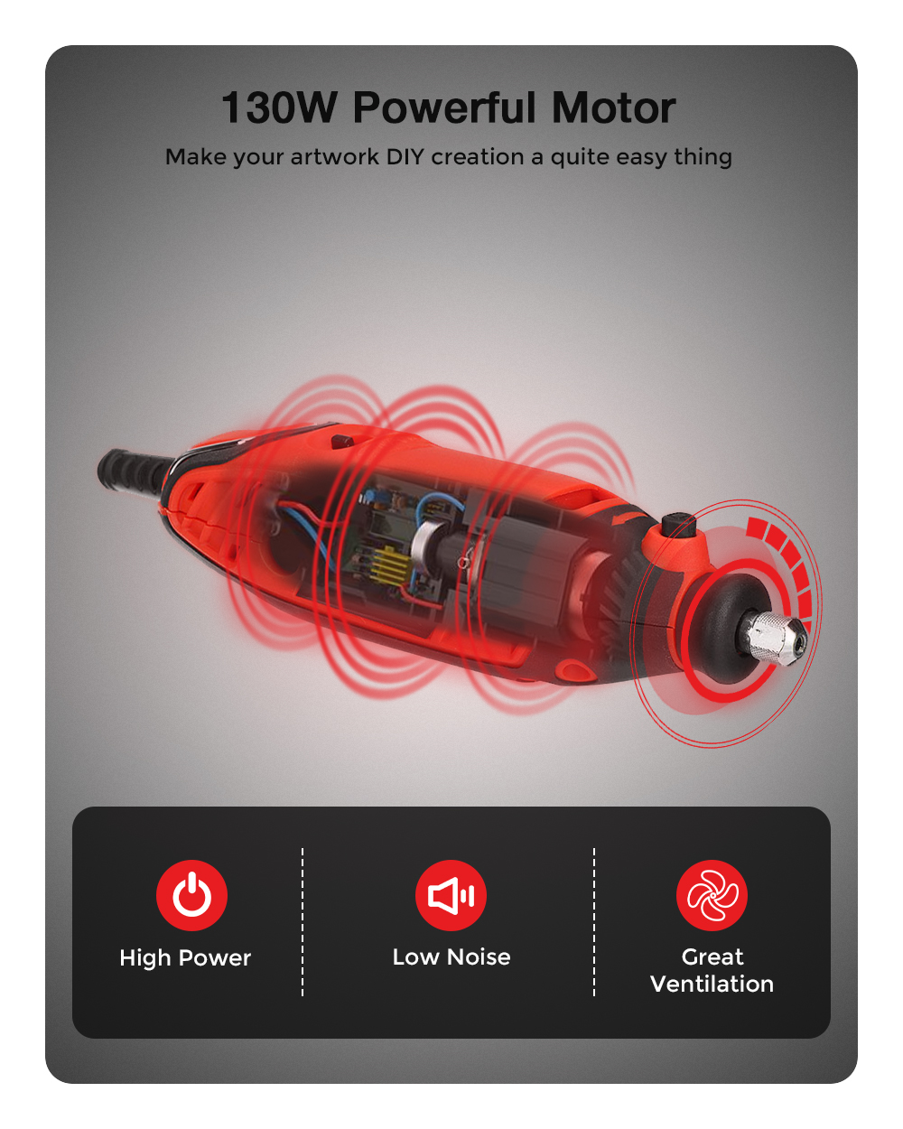 Mensela-RT-W1-130W-Rotary-Tool-Kit-Electric-Drill-Mini-Grinder-Variable-Speed-with-200pcs-Accessorie-1901161-2
