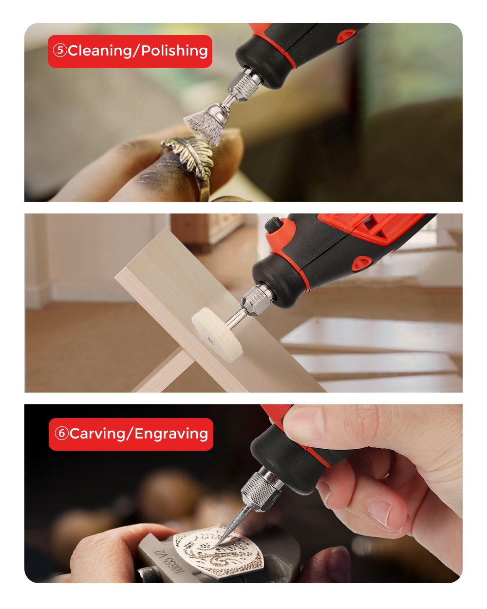 Mensela-RT-W1-130W-Rotary-Tool-Kit-Electric-Drill-Mini-Grinder-Variable-Speed-with-200pcs-Accessorie-1901161-14