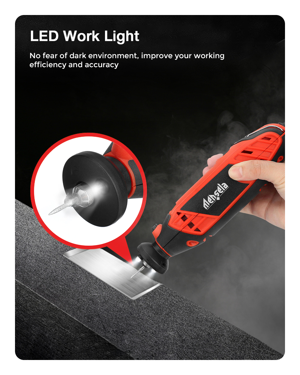 Mensela-RT-W1-130W-Rotary-Tool-Kit-Electric-Drill-Mini-Grinder-Variable-Speed-with-200pcs-Accessorie-1901161-6