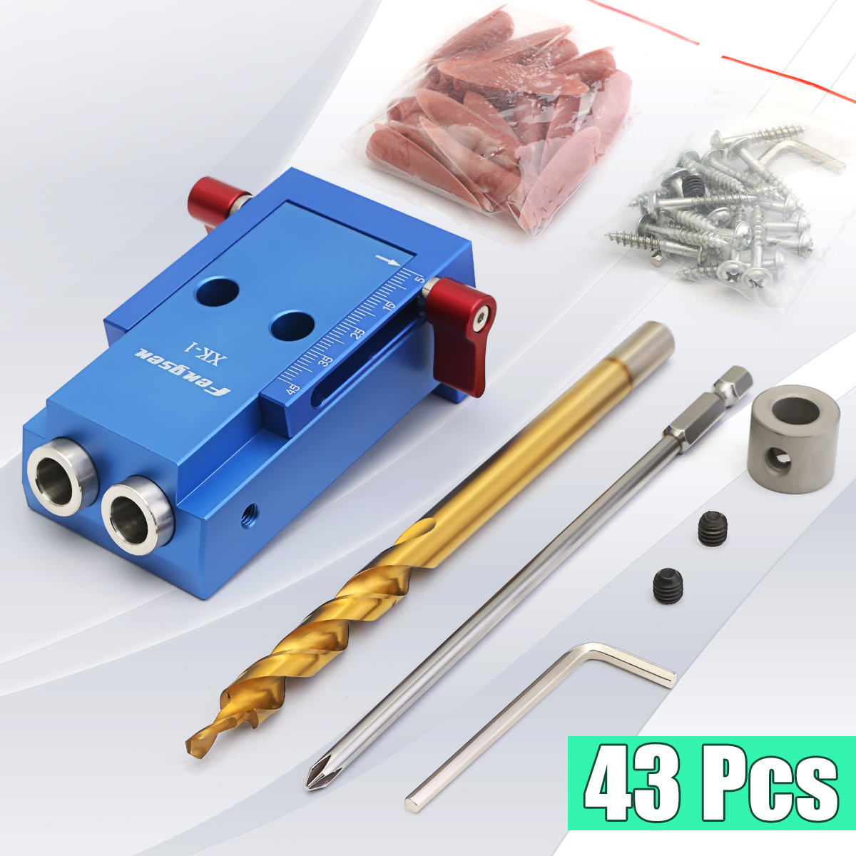 Mini-Pocket-Slant-Hole-Jig-System-Kit-with-Step-Drill-Bit-Woodwork-Tool-Set-1188419-4