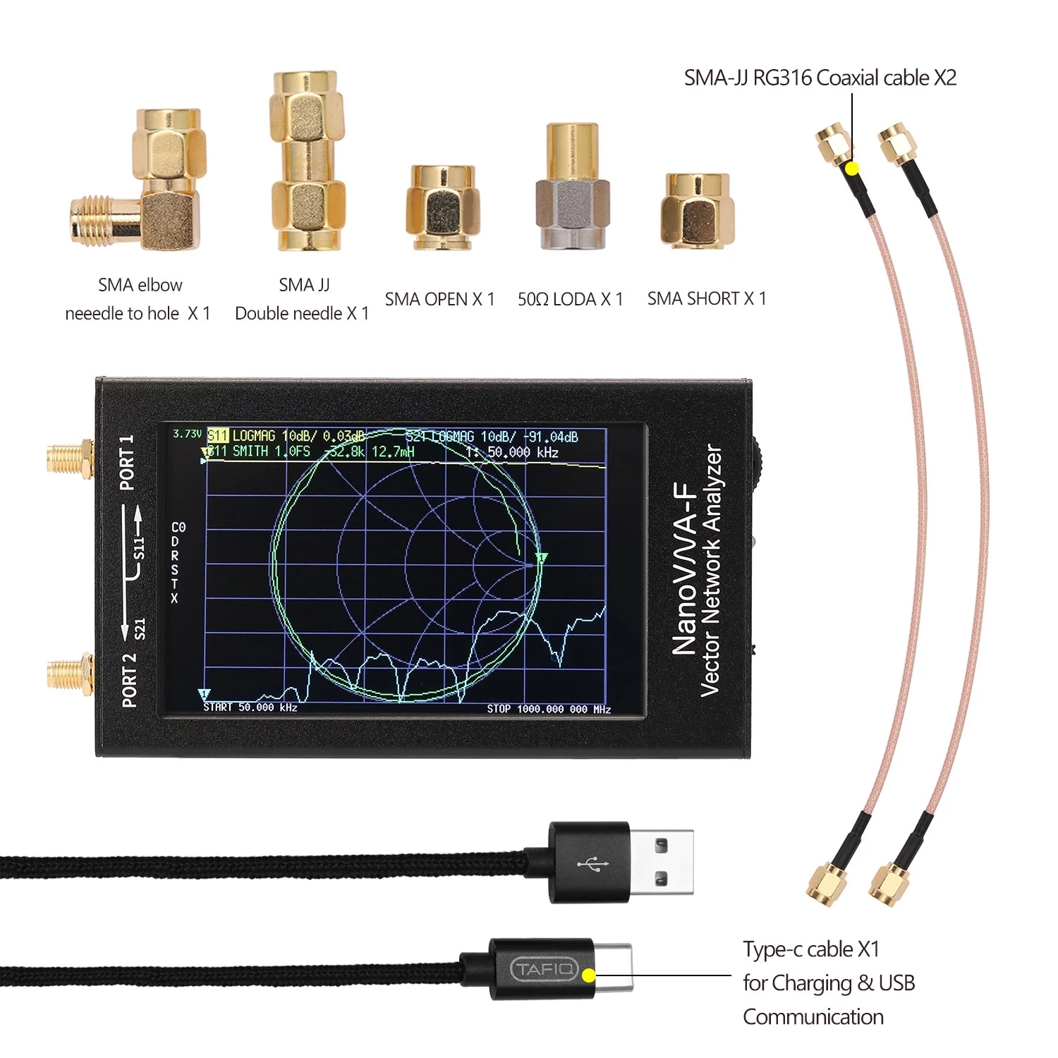 NanoVNA-F-Portable-Handheld-Vector-Network-Analyzer-SWR-Meter-50KHz-1000MHz-43-Inch-IPS-TFT-Digital--1955071-8
