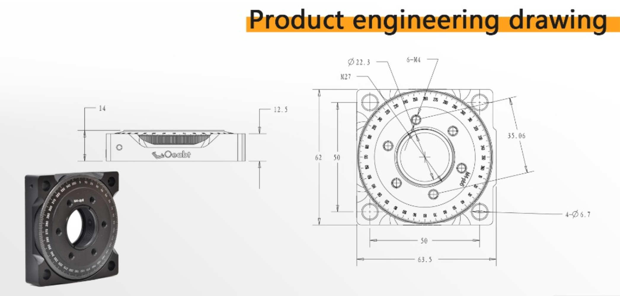 Oeabt-RK100-A-Roterende-Rotating-Frame-Cage-360-Degree-Indexing-Table-Polarizer-Wave-Plate-Optical-L-1806559-5