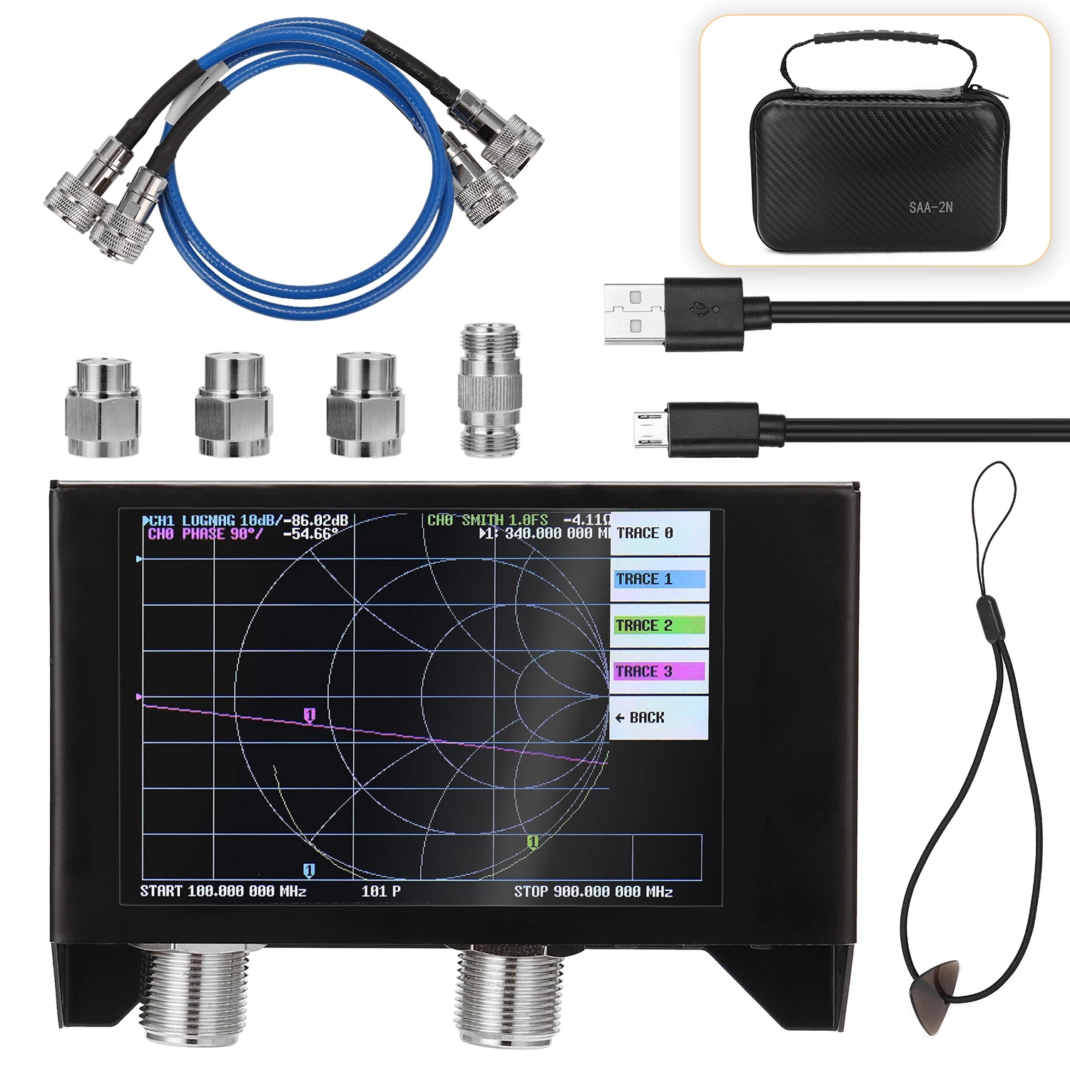 Original-SAA-2N-NanoVNA-V2-3GHz-22-Version-3000mAh-Battery-Vector-Network-Analyzer-Kit-HF-VHF-UHF-An-1820680-9