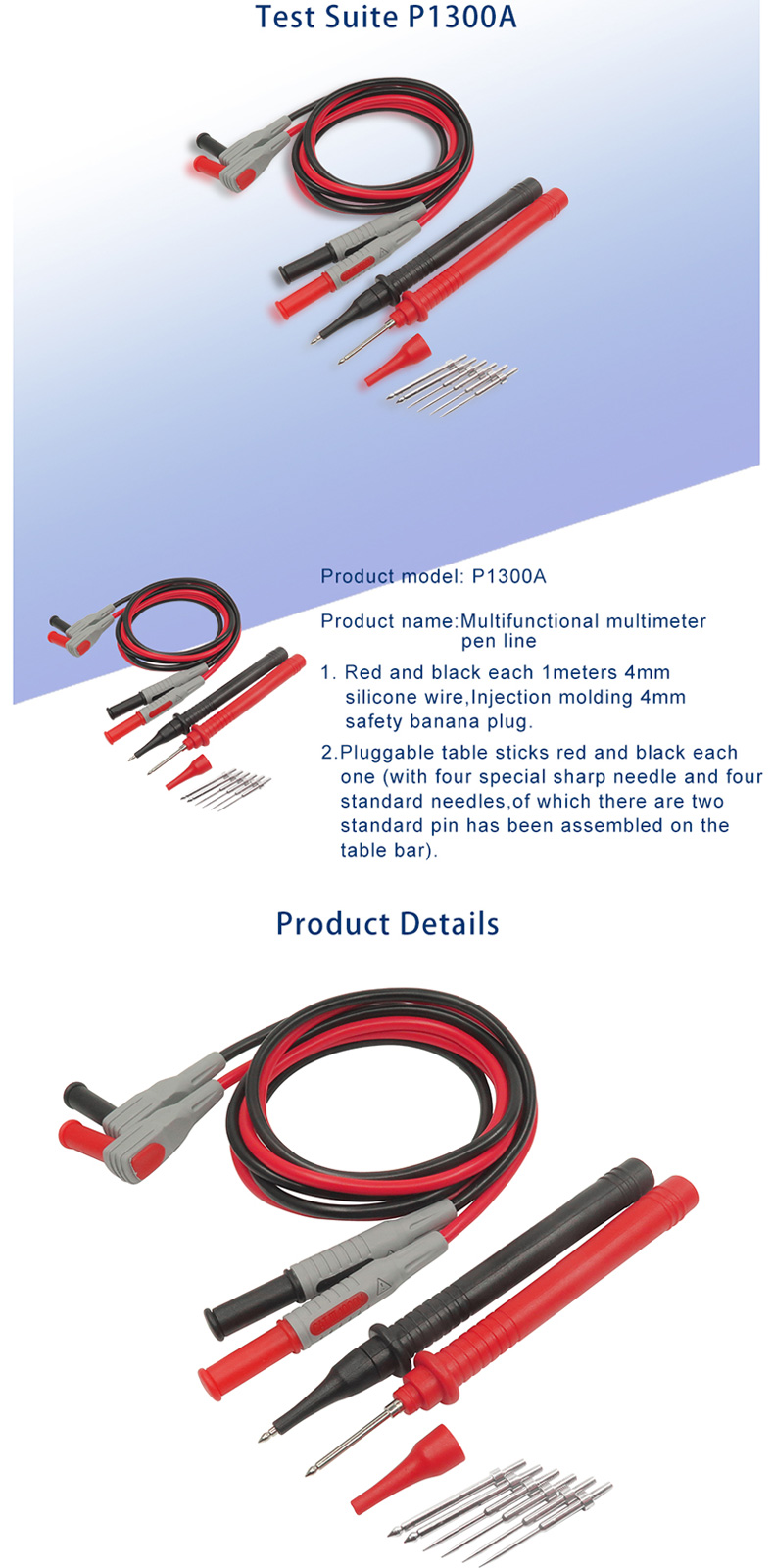P1300A-10-in-1-Super-Multimeter-Probe-Replaceable-Probe-Clamp-Multi-Meter-Test-Lead-kits-4mm-Banana--1136463-1