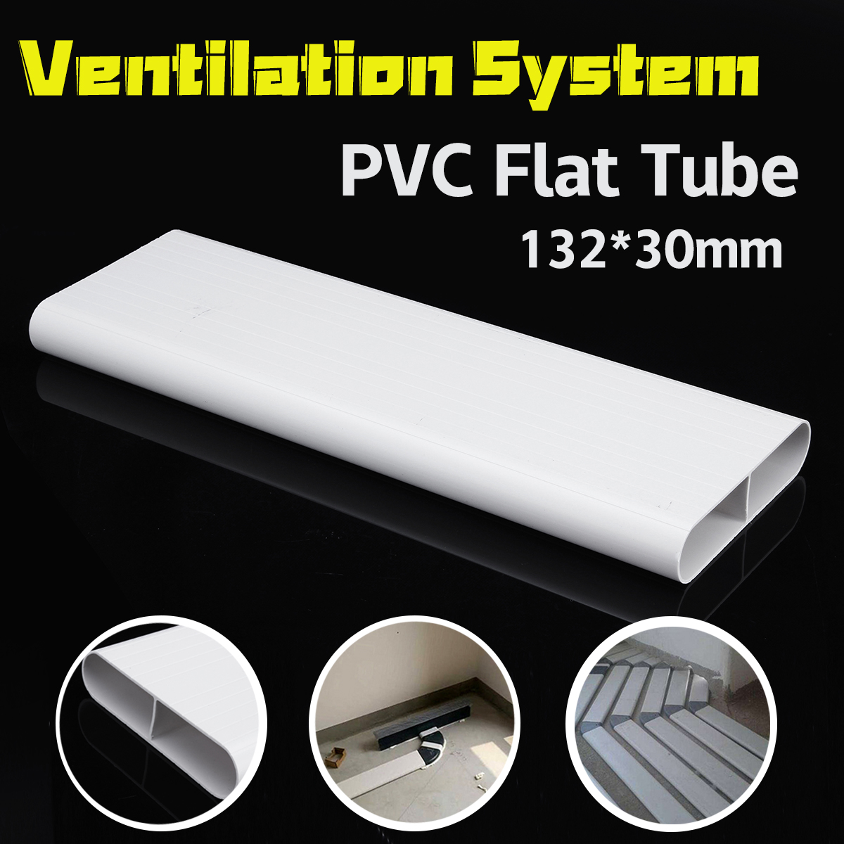 PVC-Flat-Tube-Ventilation-System-Environmental-Protection-PVC-Tube-400x132x30mm-1544939-1