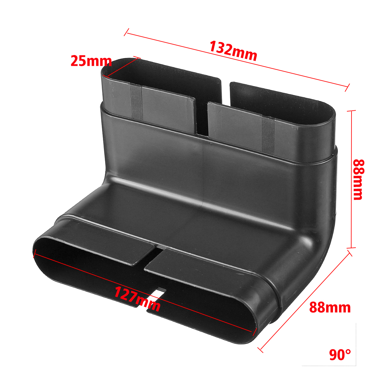 PVC-Ventilation-System-Environmental-Protection-90deg-Bent-PVC-Tube-Connector-132x30mm-1544946-9