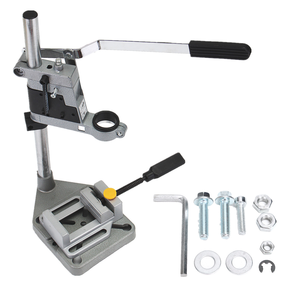 Plunge-Power-Drilling-Stand-Holder-Bench-Pillar-Pedestal-Clip--Drill-Press-Vise-1246990-3