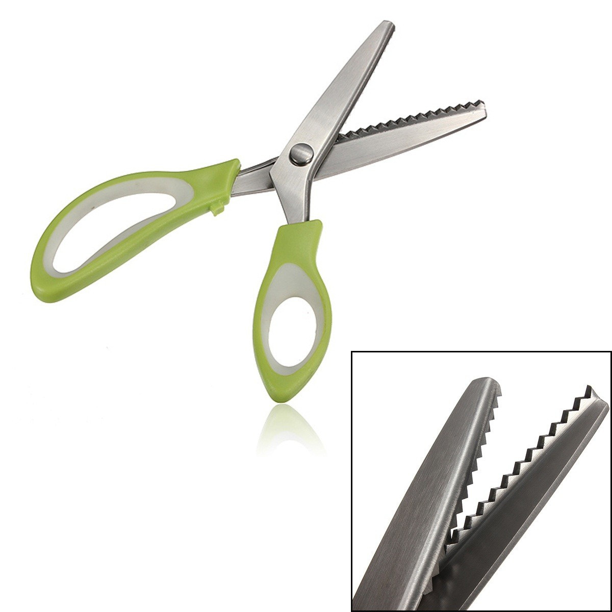Professional-Stainless-Steel-Pinking-Shear-Tailor-Sew-Cloth-Making-Scissors-Tool-1632647-3