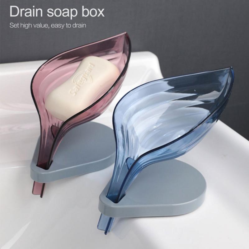 Quick-drying-Soap-Holder-Sink-Sponge-Drain-Box-Disinfect-Leaf-Shape-Suction-Cup-Soap-Storage-Drying--1652536-2