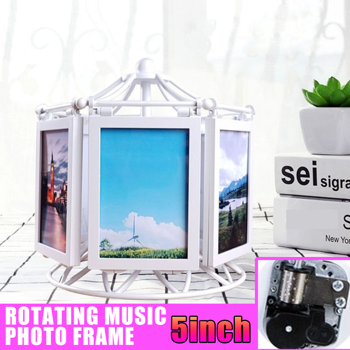 Rotating-Music-Box-Photo-Frame-Picture-Display-for-12-photos-Wedding-Graduation-1629784-2