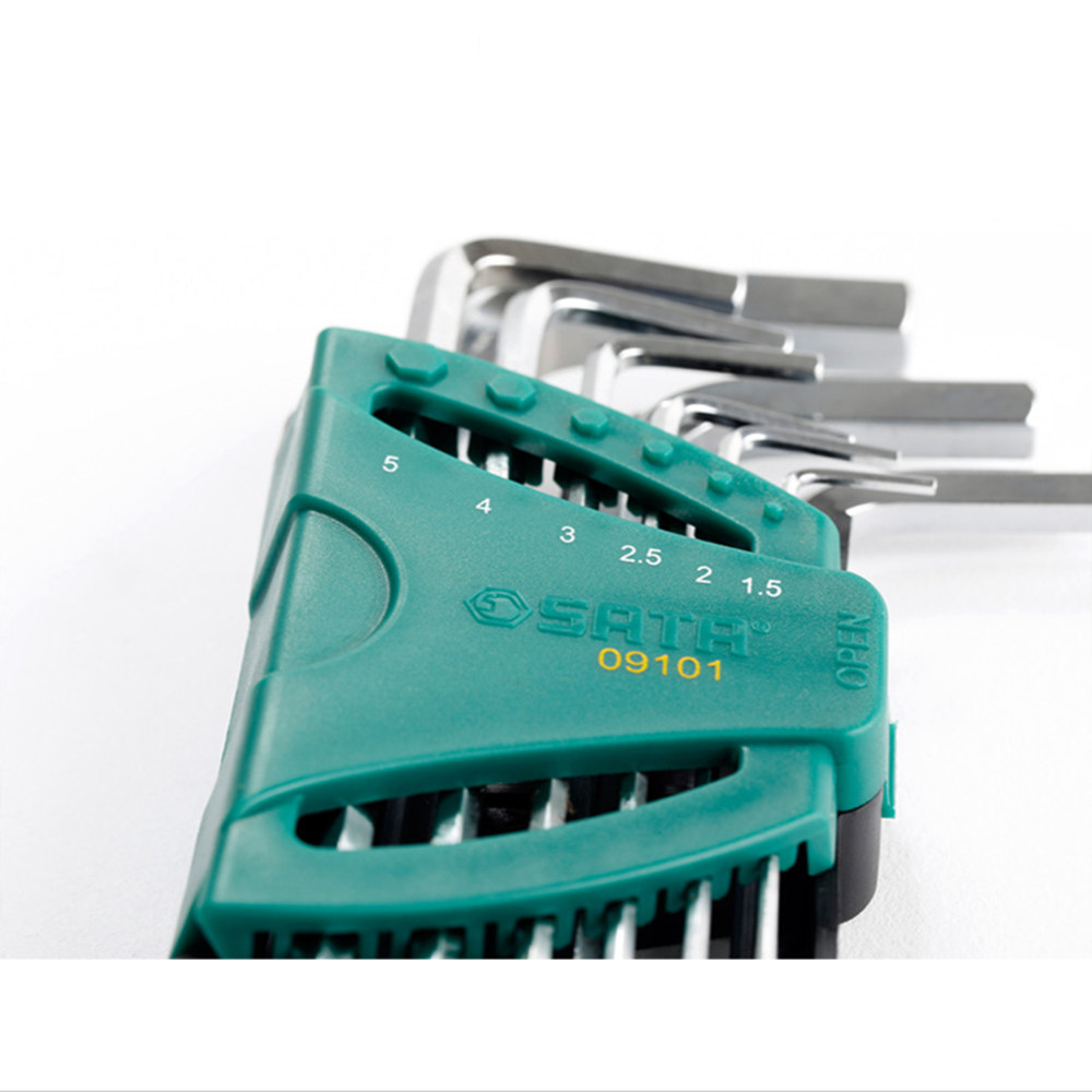 SATA-9Pcs-Metric-Extra-Long-Ball-End-Hexagon-Wrenches-Batch-Head-Household-Hardware-Tools-1951617-4