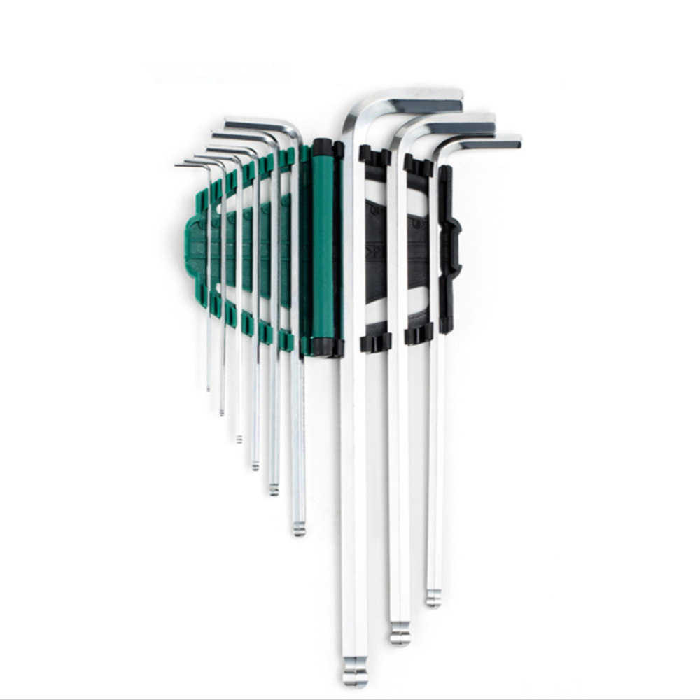 SATA-9Pcs-Metric-Extra-Long-Ball-End-Hexagon-Wrenches-Batch-Head-Household-Hardware-Tools-1951617-5