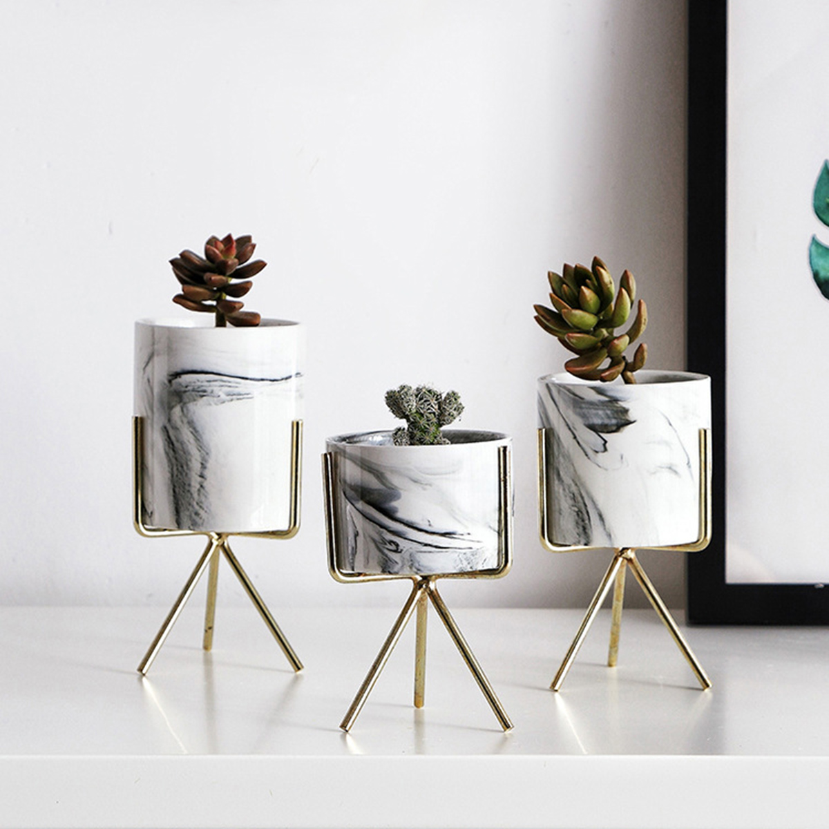 SML-Nordic-Style-Flower-Pot-Iron-Wire-Metal-Rack-Marble-Ceramic-Succulent-Plant-Pot-Cactus-Decoratio-1549980-9