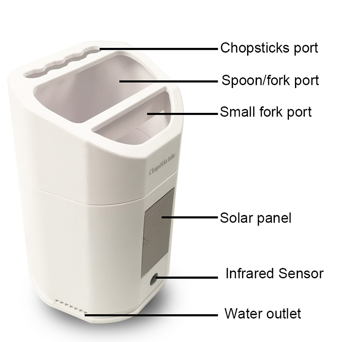 Smart-Sterilization-Kitchen-Chopsticks-Storage-Tube-USB-Solar-Charging-Fork-UV-Disinfection-Rack-1653675-2
