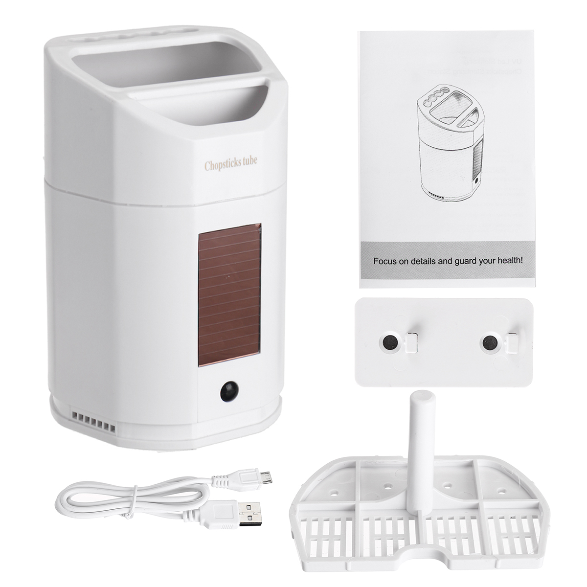 Smart-Sterilization-Kitchen-Chopsticks-Storage-Tube-USB-Solar-Charging-Fork-UV-Disinfection-Rack-1653675-5