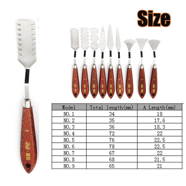 Stainless-Steel-Palette-Scrapers-Shovel-Spatula-Paint-Painting-Artist-Tool-1111787-2