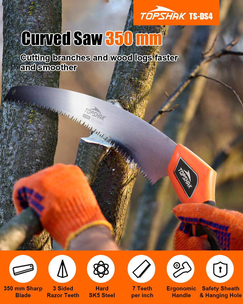 TOPSHAK-TS-DS4-350mm-SK5-Steel-Sharp-Blade-3-Sided-Razor-Teeth-Curved-Saw-for-Woodworking-Maintenanc-1933233-1