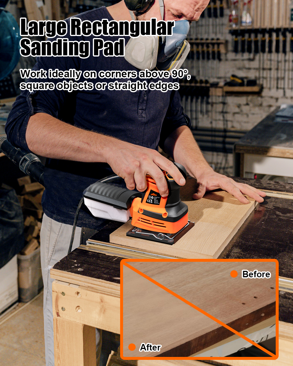 TOPSHAK-TS-SD6-260W-Electric-Palm-Sander-Hand-Sander-with-20Pcs-Sandpapers-Hand-Held-Sander-Dust-Col-1917944-3