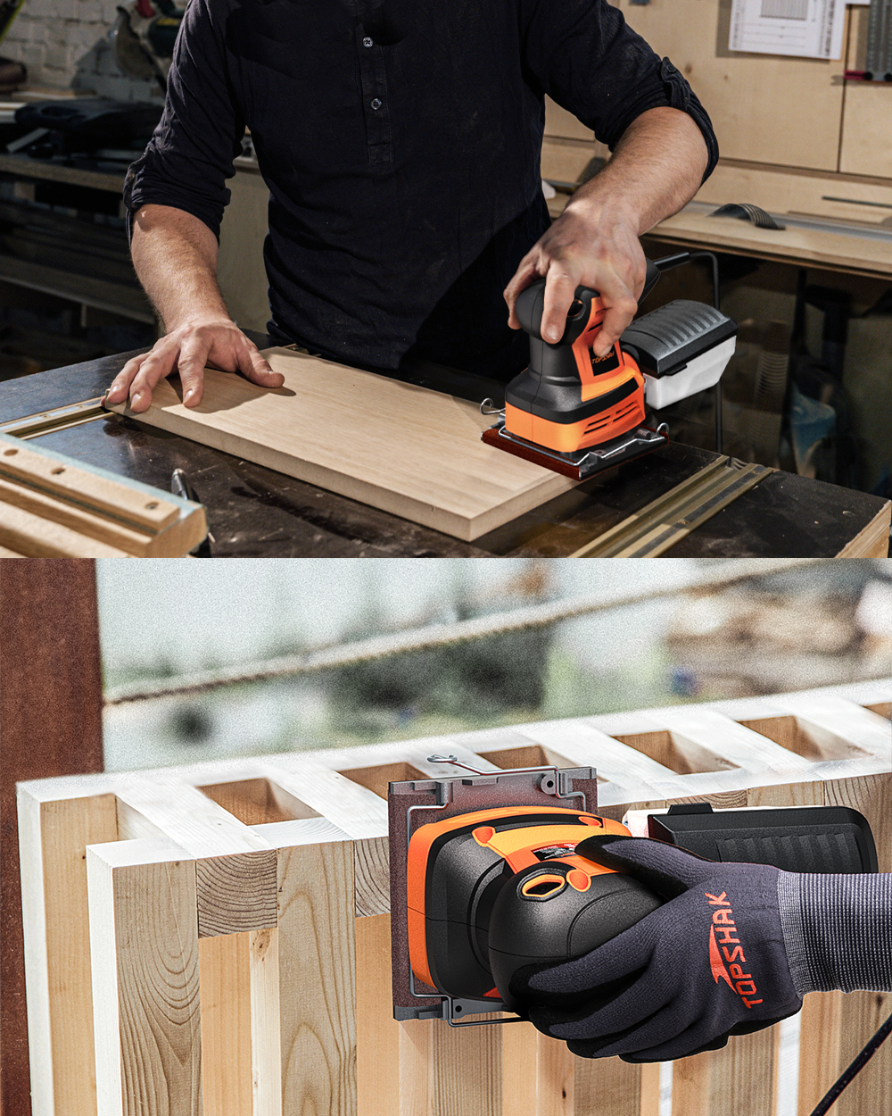 TOPSHAK-TS-SD6-260W-Electric-Palm-Sander-Hand-Sander-with-20Pcs-Sandpapers-Hand-Held-Sander-Dust-Col-1917944-8