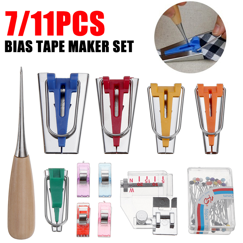 Tape-Maker-Bias-Binder-Foot-Awl-Ball-Pin-Set-Binding-Quilting-Sewing-Replacement-1721587-1