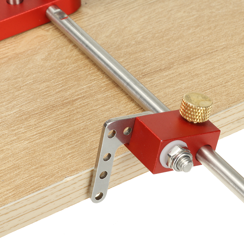 Upgraded-All-Aluminum-Alloy-Adjustable-Woodworking-Drill-Locator-Guide-With-8pcs-Extension-Rods-Flip-1907943-6