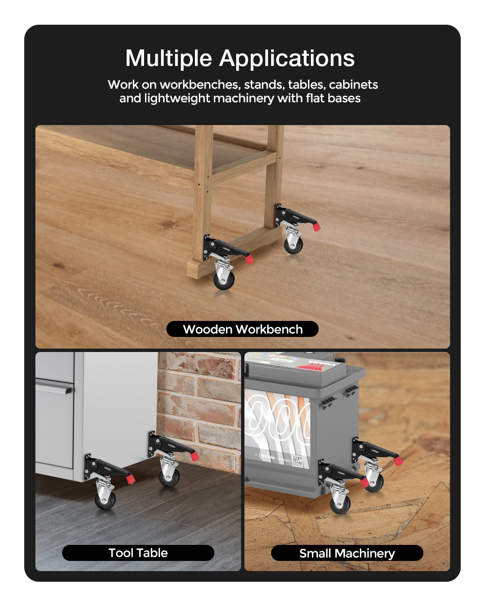 VEIKO-4PCS-Quick-Change-Workbench-Casters-Kit-Heavy-Duty-Retractable-Workbench-Casters-Wheels-660Lbs-1897937-6