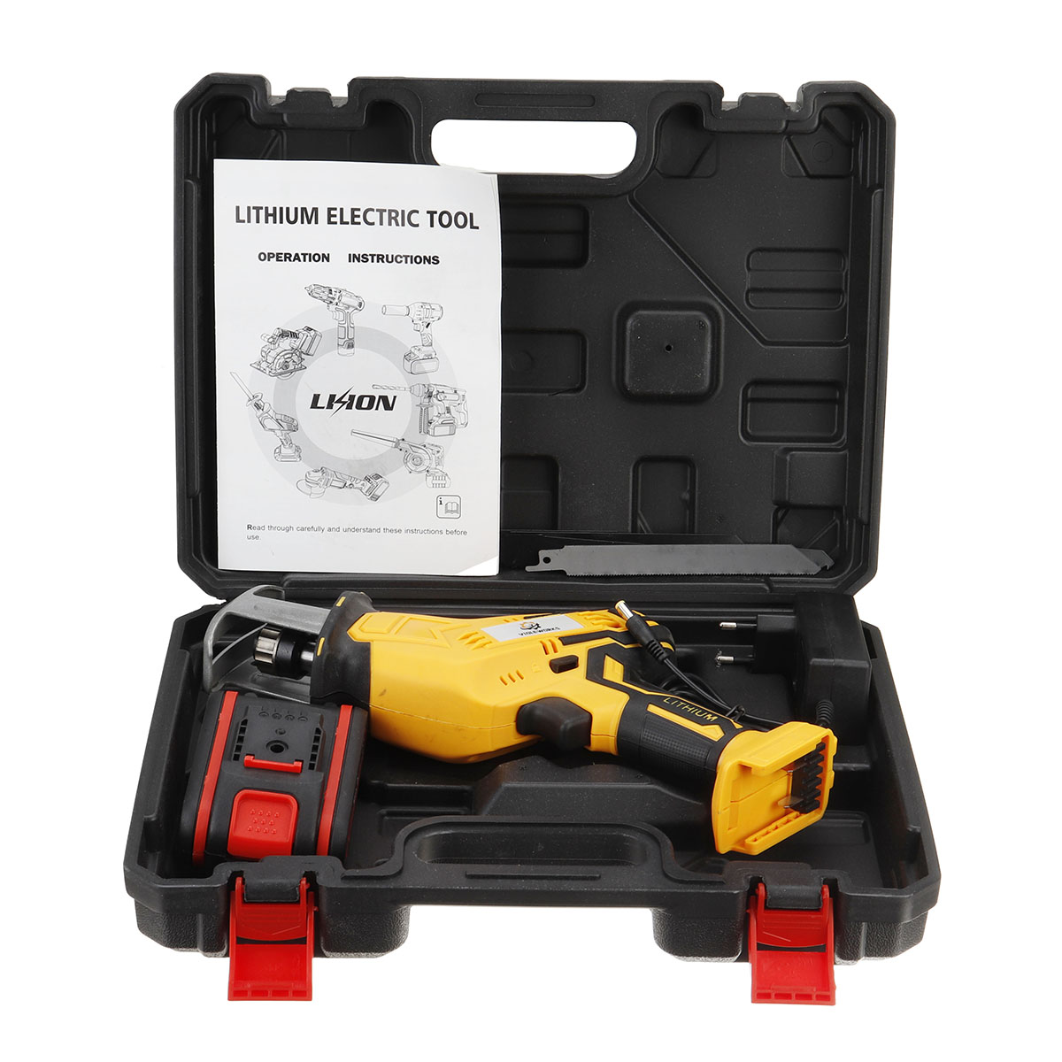 VIOLEWORKS-88VF-10mm-Cordless-Electric-Reciprocating-Saw-w-4-Blades-Electric-Wood-Cutting-Recip-Prun-1699272-3