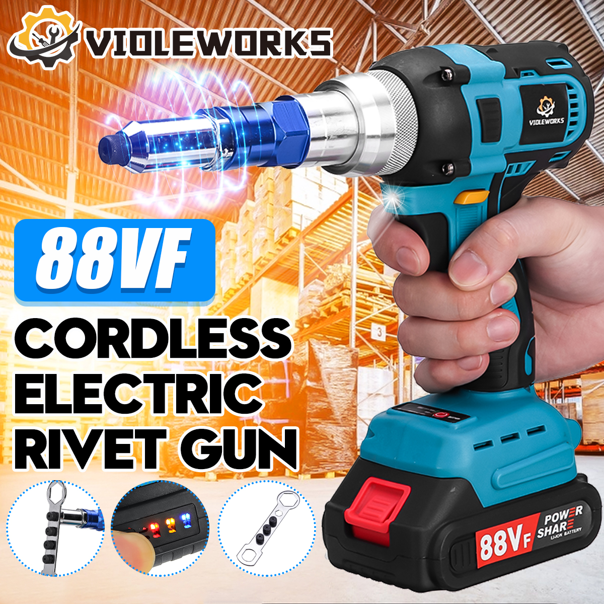 VIOLEWORKS-88VF-140Nm-Electric-Nail-Guns-Brushess-Cordless-Rivet-Riveter-Automatic-Riveting-Guns-Bli-1904972-1