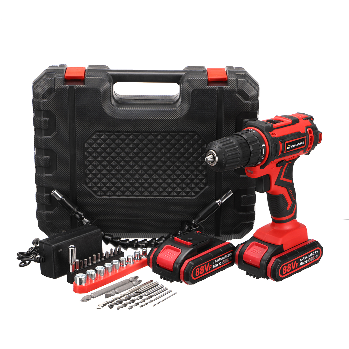 Violeworks-88VF-6000mAh-Cordless-Electric-Drill-Screwdriver--30Pcs-Accessories--12Pcs-Battery-1852201-7