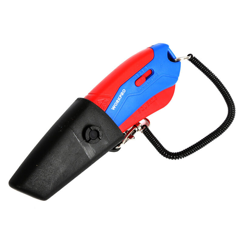 WORKPRO-Mini-Protable-Retractable-Art-Utility-Kn-ife-Safety-Box-Paper-Cutter-with-4Pcs-Blades-1387804-1