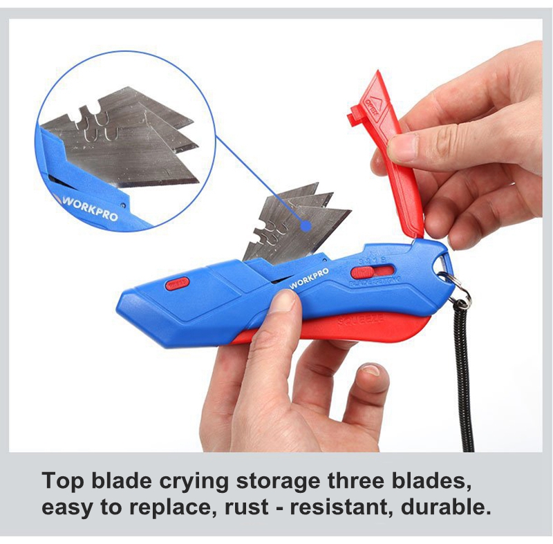 WORKPRO-Mini-Protable-Retractable-Art-Utility-Kn-ife-Safety-Box-Paper-Cutter-with-4Pcs-Blades-1387804-6