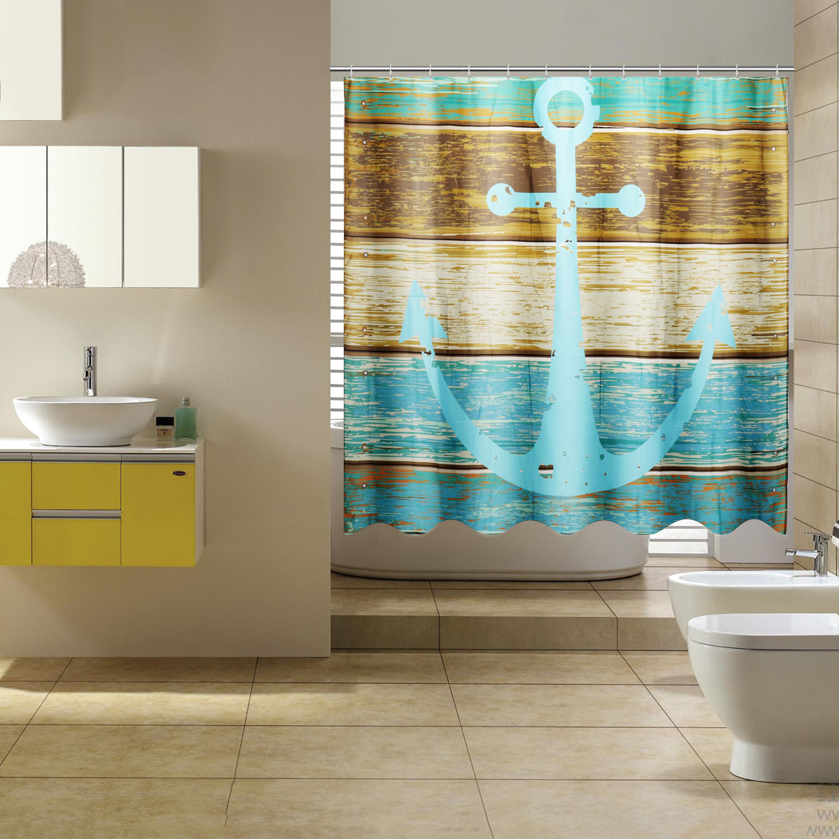 Waterproof-Rustic-Wood-Nautical-Shower-Curtain-Bathroom-Accessories-with-12-Hooks-1640100-1