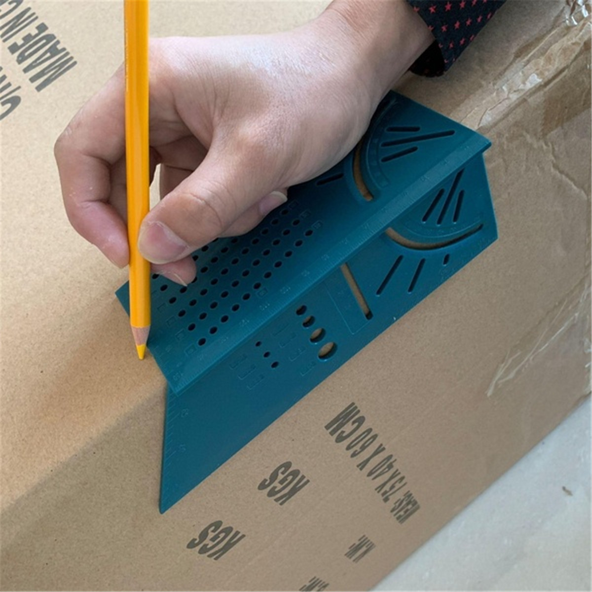 Woodworking-Scribe-Mark-Line-Gauge-100mm-T-type-Ruler-Hole-Scribing-Gauge-Aluminum-Crossed-out-Ruler-1587221-4