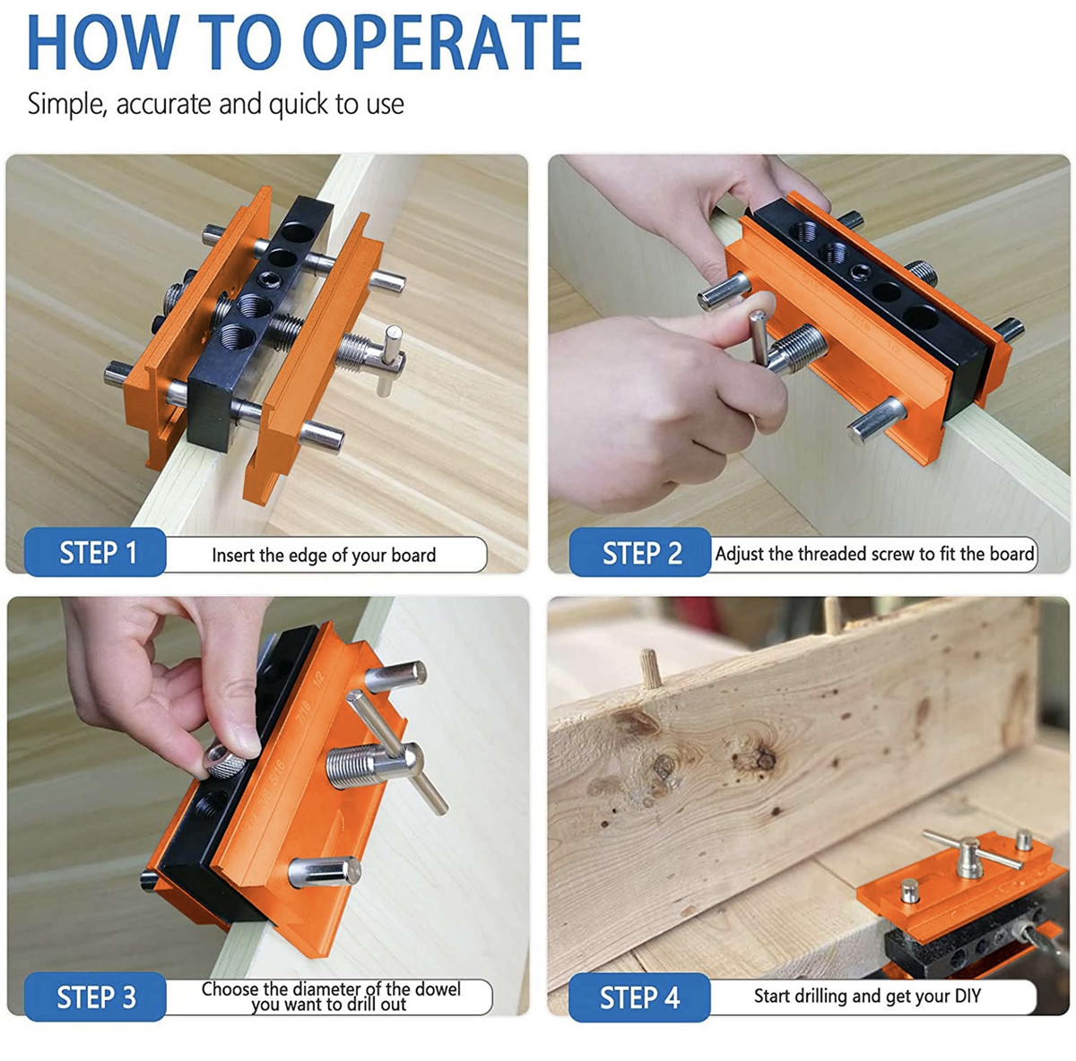 Woodworking-Self-Centering-Hole-Punch-Locator-Drill-Guide-Set-Doweling-Jig-Kit-1915081-5