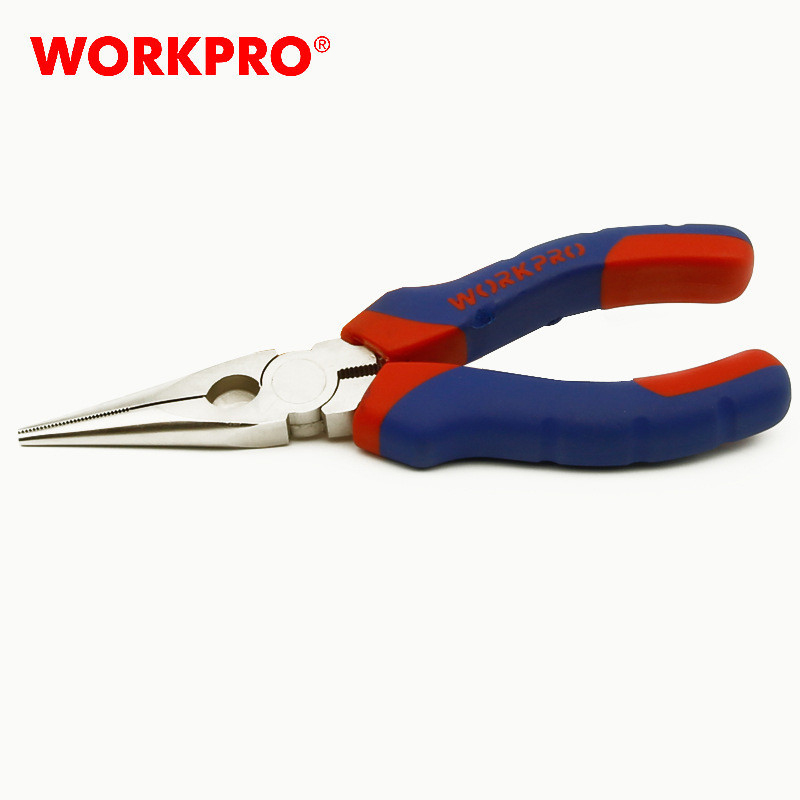 Workpro-Two-color-Handle-Needle-Nose-Pliers-Wire-Cutters-68-Inches-Household-Multi-function-Pliers-1880888-1