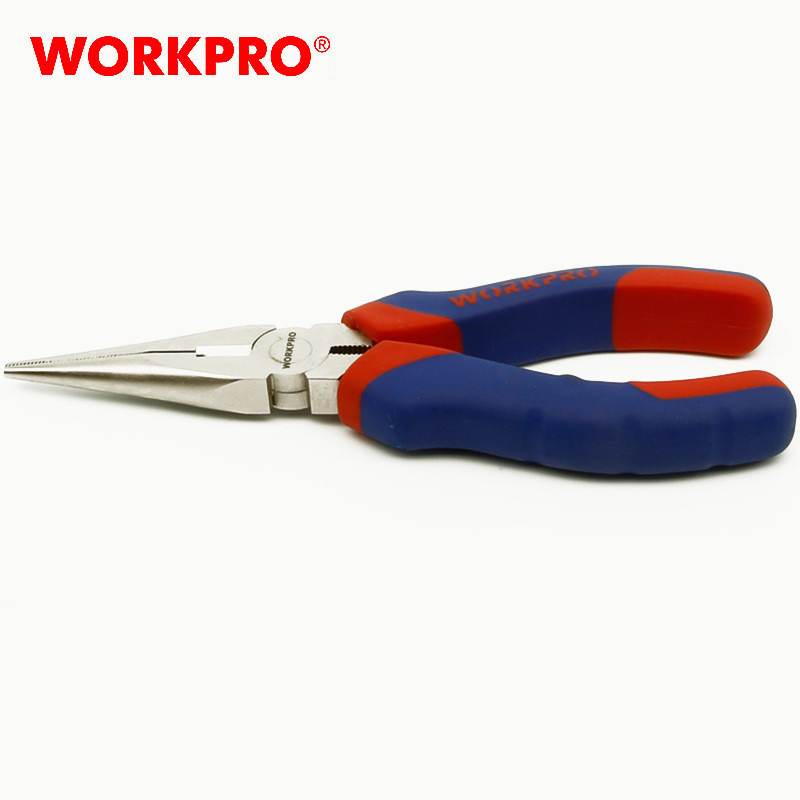 Workpro-Two-color-Handle-Needle-Nose-Pliers-Wire-Cutters-68-Inches-Household-Multi-function-Pliers-1880888-2